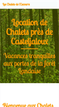 Mobile Screenshot of chalets-de-lescourre.com